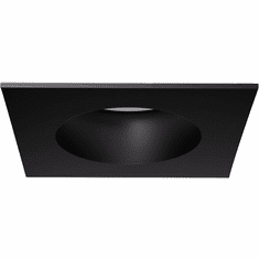 Elco EKCL2529BB Pex Modern Black 2 Inch Canless Square Adjustable Reflector Recessed Downlight