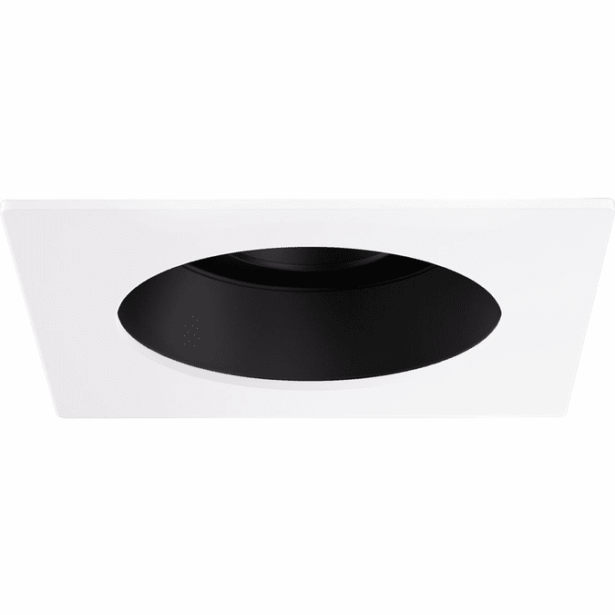 Elco EKCL3329B Pex Modern Black w/ White Ring 3 Inch Canless Square ...