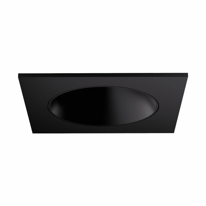 Elco EKCL4218BB Pex Contemporary Black 4 Inch Canless Square Deep