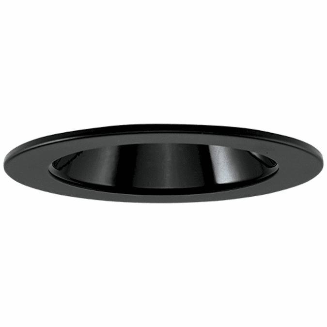 Elco EL1421BB Black 4" Low Voltage Adjustable Can Light Reflector ELC