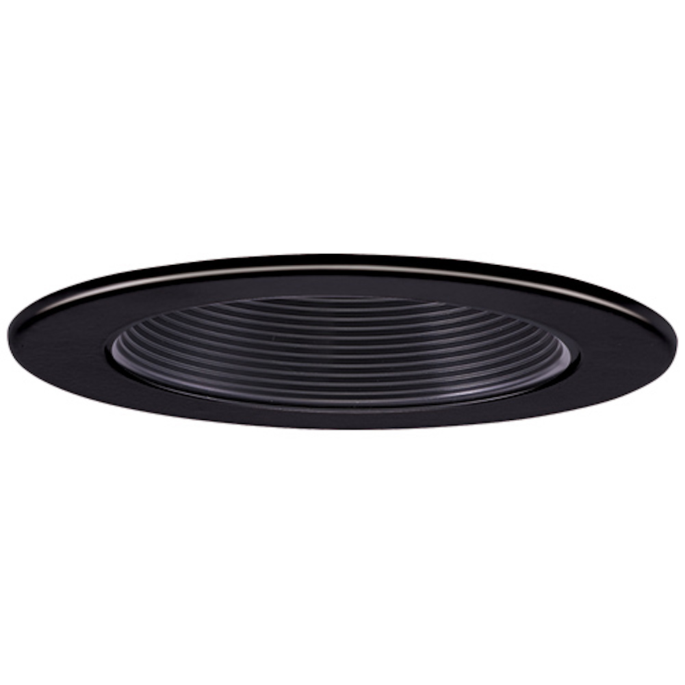 Elco EL1493BB Contemporary Black 4" Low Voltage Can Light Baffle ELC