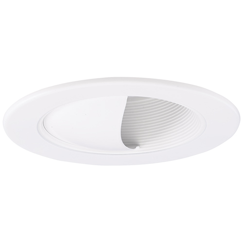 Elco EL1495W Modern White 4" Recessed Lighting Baffle Wall Wash
