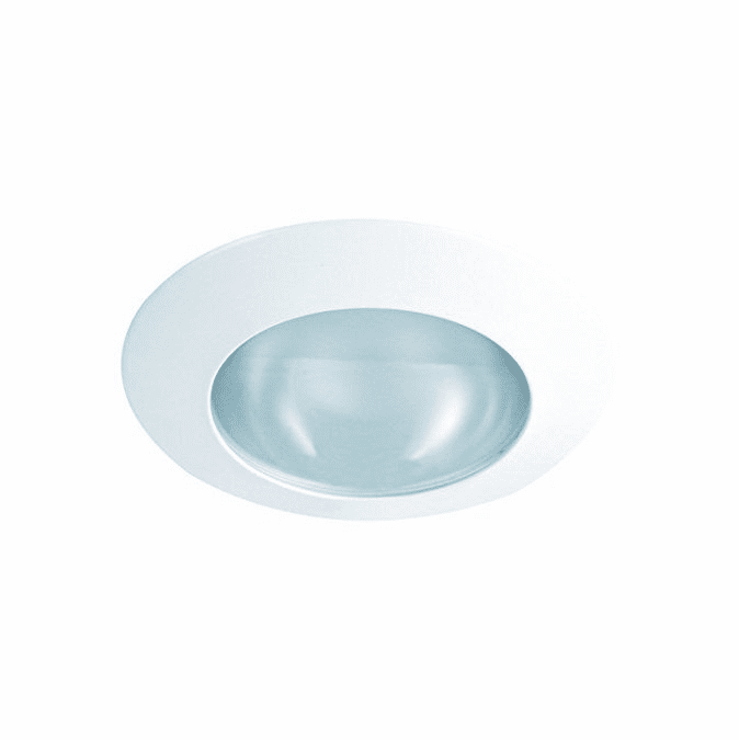 Elco EL22SH Contemporary White Lexan Medium Base 6" Frosted Lensed Recessed Light Recessed Light Trim