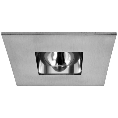 Elco EL2382CN Modern Nickel / Clear 3" Square Adjustable Reflector Pot