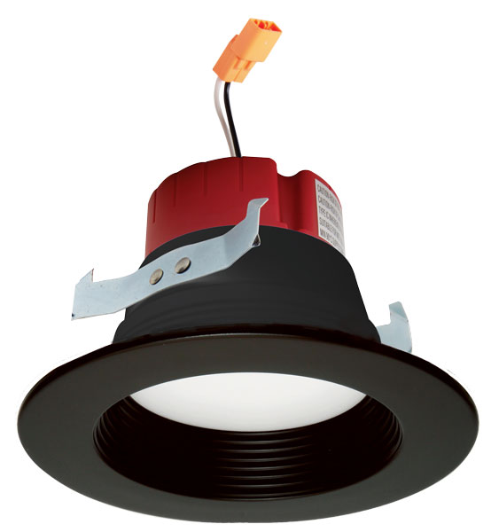 Elco EL410CT5BB Contemporary Black LED Pot Light 4 Inch Five-Color ...