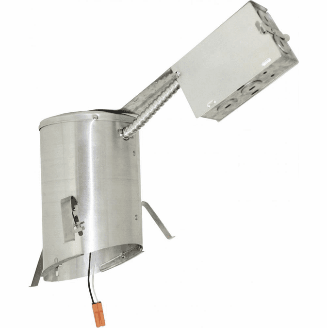 Elco EL470RICA 4 LED Sloped Ceiling Housings and Trims Contemporary 4" LED IC Airtight Sloped Ceiling Remodel Recessed Can Light Housing