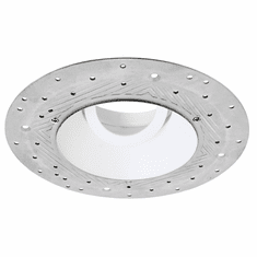 Elco EL4SFR Koto Contemporary 4 Inch Round Adjustable Smooth Recessed Light Spackle Frame Trimless Smooth Reflector Trim