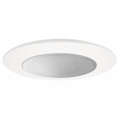 Elco EL5112W Modern White Medium Base 5" Shower with Abalite Lens and Reflector Recessed Can Light