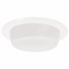 Elco EL5116W Contemporary White Medium Base 5" Drop Opal Lens with Reflector Ceiling Recessed Light