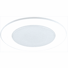 Elco EL512KSH Contemporary White Lexan Ring Medium Base 5" Down Lighting Abalite Shower Recessed Lighting Recessed Lighting Trim (with Bracket)