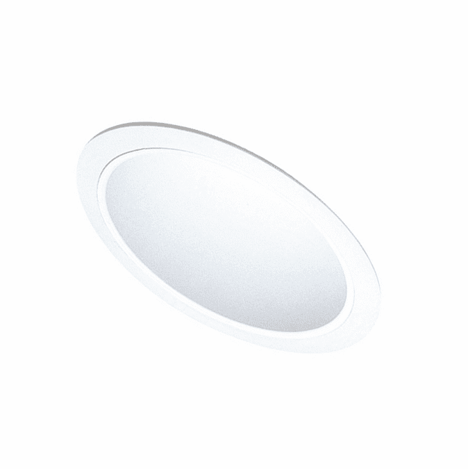 Elco EL616W Contemporary White Medium Base 6" Sloped Reflector Recessed Downlight