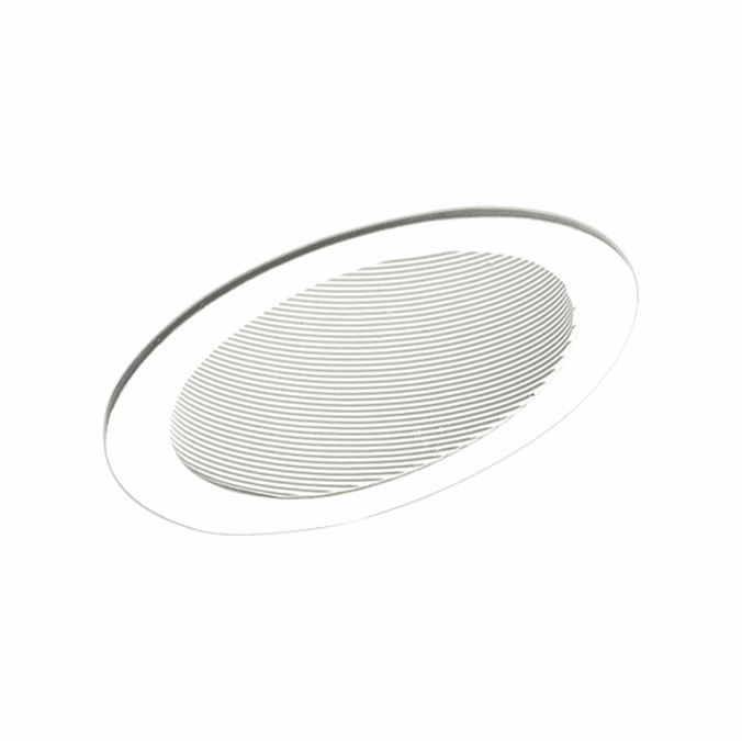 Elco EL622W Contemporary White Medium Base 6" Sloped Recessed Light