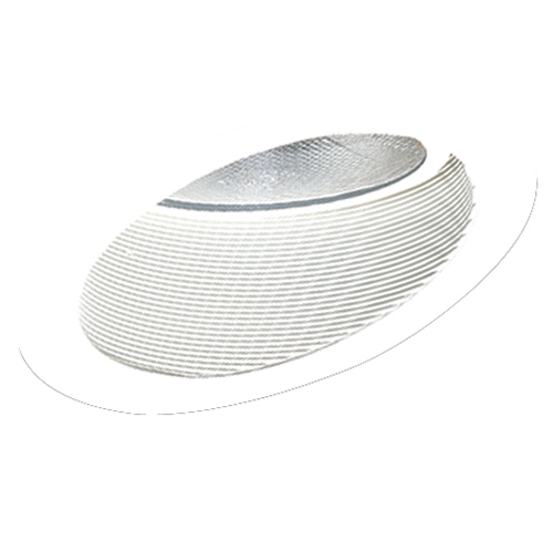 Elco EL624W Contemporary White Medium Base 6" Sloped Phelonic Baffle w