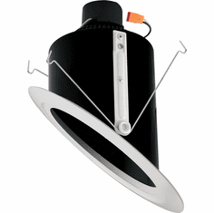 Elco EL761CT5B Modern Black Recessed LED Light 15W 6 Inch Super Sloped Ceiling Recessed LED Light Reflector Inserts