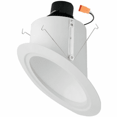 Elco EL761CT5W Contemporary White LED Recessed Downlight 15W 6 Inch Super Sloped Ceiling LED Recessed Downlight Reflector Inserts