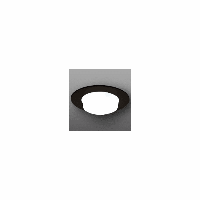 Elco EL916B Contemporary Black Medium Base 4" Recessed Light Shower with Drop Opal Lens Mini Ceiling Recessed Light