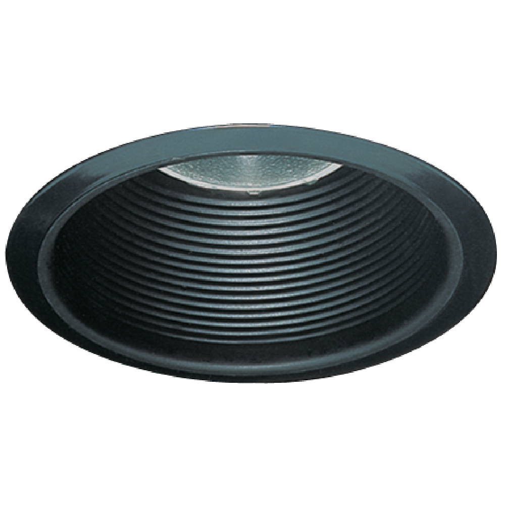 Elco EL993BB Modern Black Medium Base 4" Recessed Light Phelonic Baffle