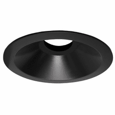 Elco ELK6710B Unique Modern Recessed Light Trim All Black 6 Inch Round Reflector for Module
