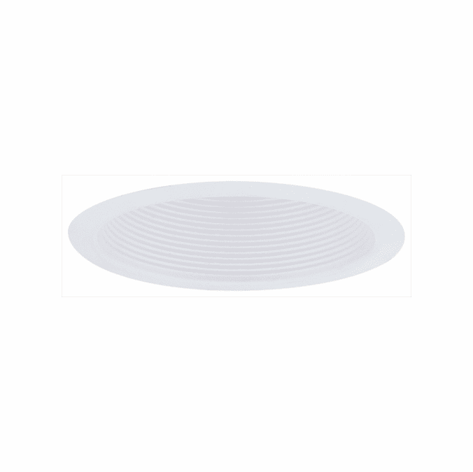 Elco ELM500W Contemporary White Medium Base 5" Airtight Metal Cone Baffle Recessed Light