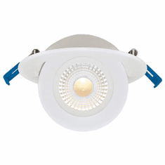 Elco ERT416CT5W Elm System Contemporary White 4" Floating Adjustable Eyeball Downlight with 5-CCT Switch LED Recessed Lighting