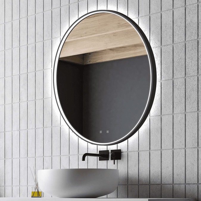 Electric Mirror BRI2436 Brilliance Contemporary LED Oval Wall Mirror