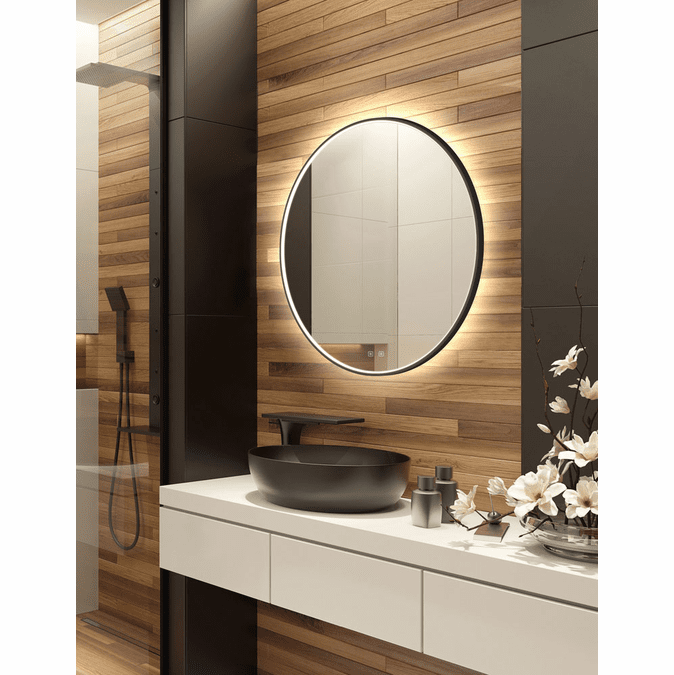 Electric Mirror BRI36 Brilliance Modern LED Circular Mirror EMIBRI36