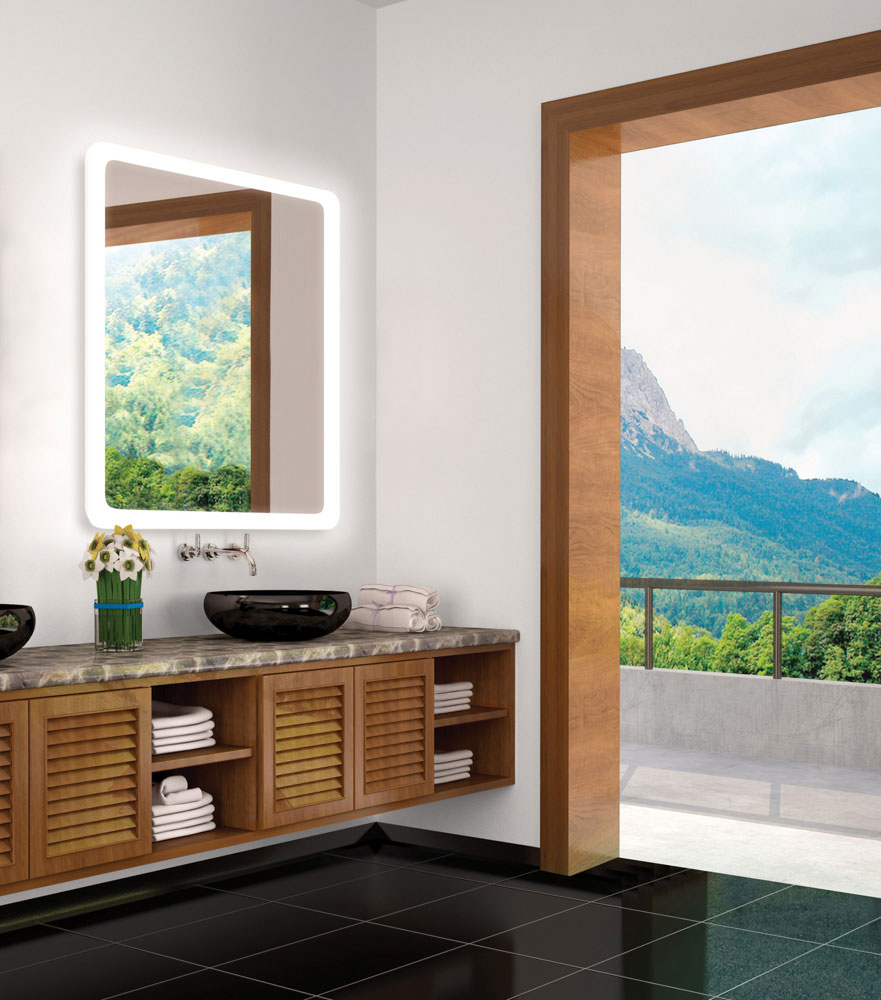 Electric Mirror EYL2436 Eyla Contemporary LED Rectangular Mirror EMI