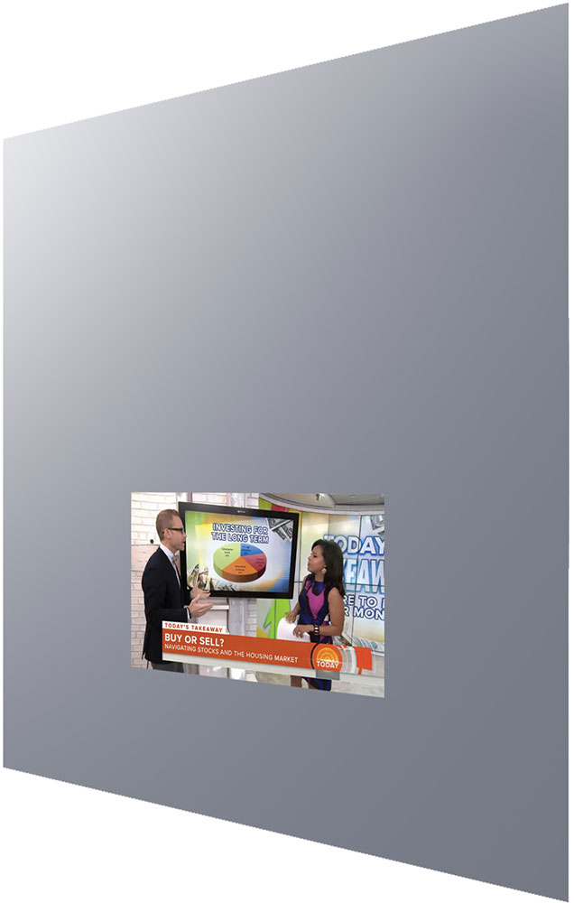 Electric Mirror LOF156AV5040 Loft Contemporary LED 15" Rectangular Mirror with TV Display