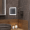 Electric Mirror MM-ELX-WM-BK05 Elixir Contemporary Matte Black LED Mirror - alt