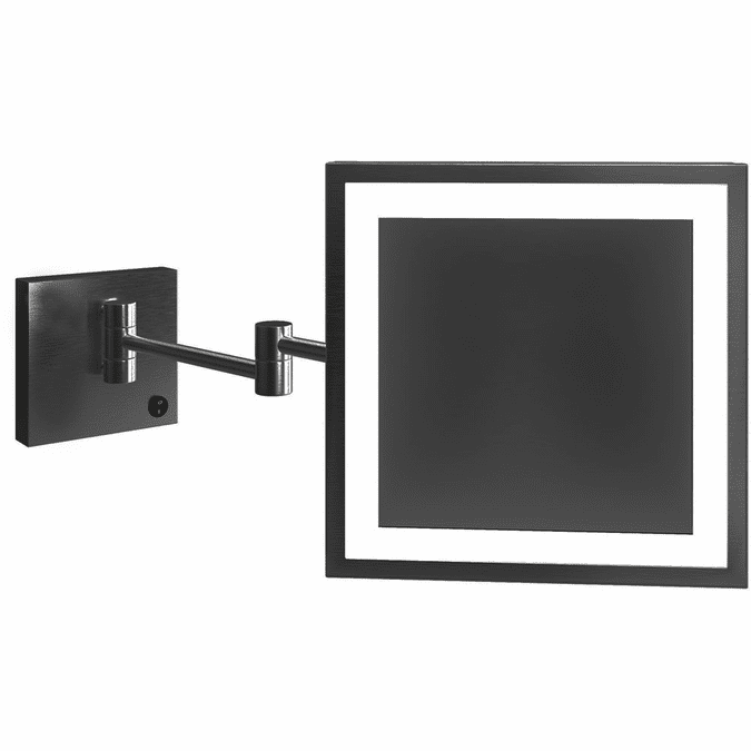 Electric Mirror MM-ELX-WM-BK05 Elixir Contemporary Matte Black LED Mirror