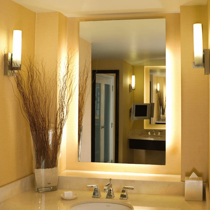 Electric Mirror SER2436 Serenity Modern LED Rectangular Wall Mirror
