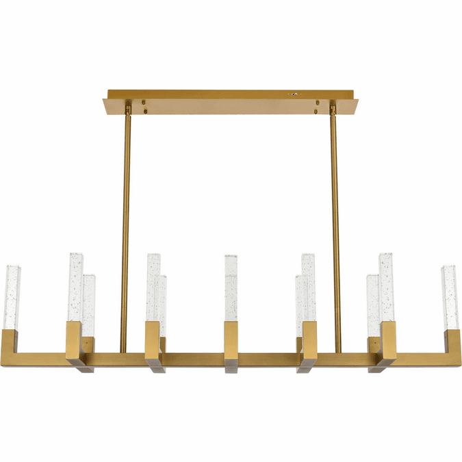 Elegant 1030G54SG Noemi Satin Gold LED 54" Island Lighting