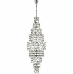 Elegant 1050SR30C Adaline Chrome Foyer Light Fixture