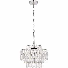 Elegant 1102D14C Mila Chrome 14" Pendant Light
