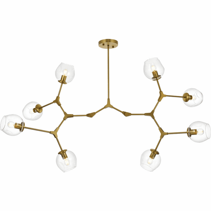 Elegant 1712G61BR Cavoli Contemporary Brass Chandelier Light