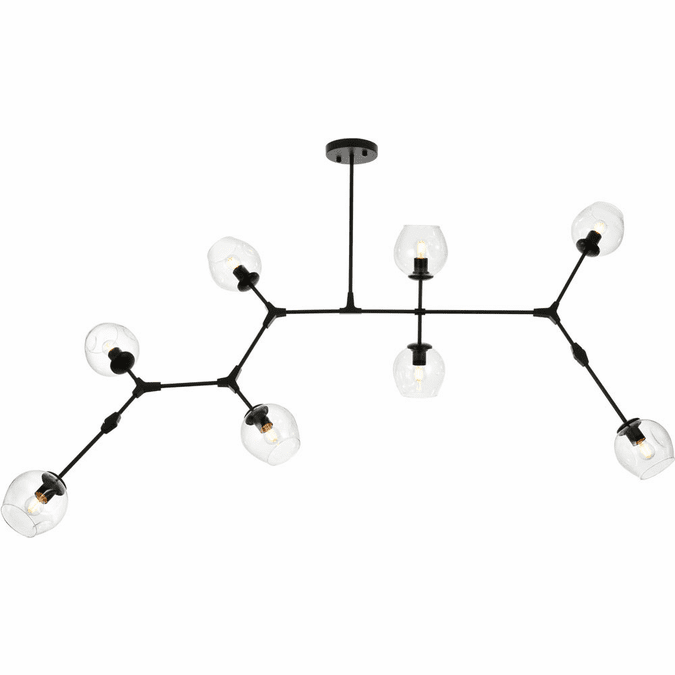 Elegant 1712G74BK Cavoli Modern Black Chandelier Lighting