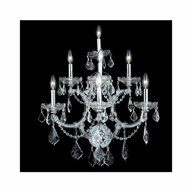 Elegant Lighting Maria Theresa 7 - Light - Gold / Steel Wall Light In
