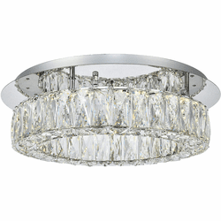 Elegant 3503F18C Monroe Chrome LED Flush Lighting