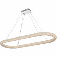 Elegant 3800D50L1C Bowen Chrome LED 51" Island Light Fixture