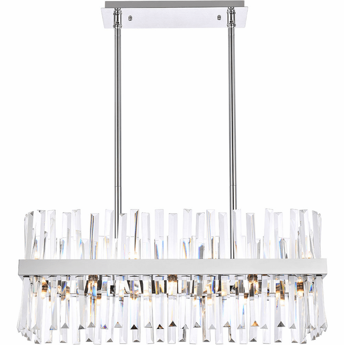 Elegant 6200G30C Serephina Crystal Chrome Island Lighting ELE6200G30C