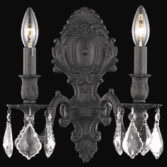 Elegant 9602W10DB-RC Monarch Dark Bronze Wall Lighting