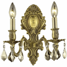 Elegant 9602W10FG-GT-RC Monarch French Gold Sconce Lighting