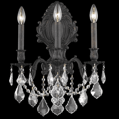 Elegant 9603W14DB-RC Monarch Dark Bronze Wall Sconce Lighting