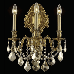 Elegant 9603W14FG-GT-RC Monarch French Gold Wall Light Fixture