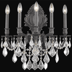 Elegant 9605W21DB-RC Monarch Dark Bronze Wall Mounted Lamp