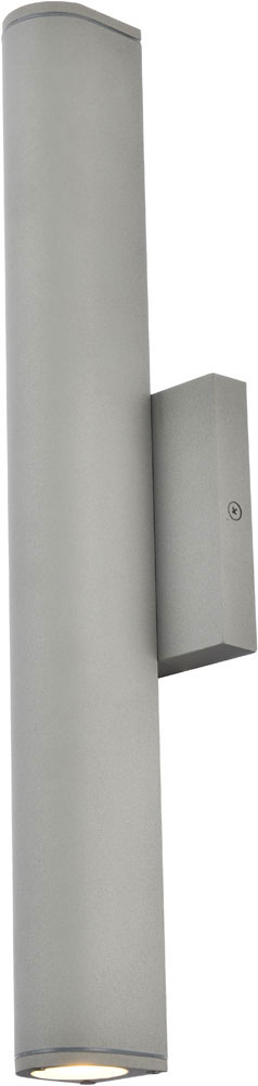 Elegant LDOD4008S Raine Modern Silver LED Outdoor Wall Lighting Fixture ...