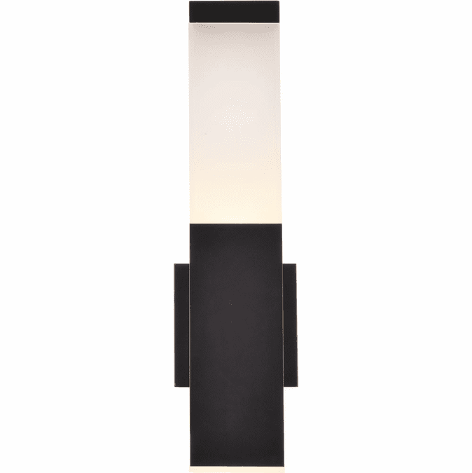 Elegant LDOD4021BK Raine Modern Black LED Outdoor Wall Sconce - ELE ...