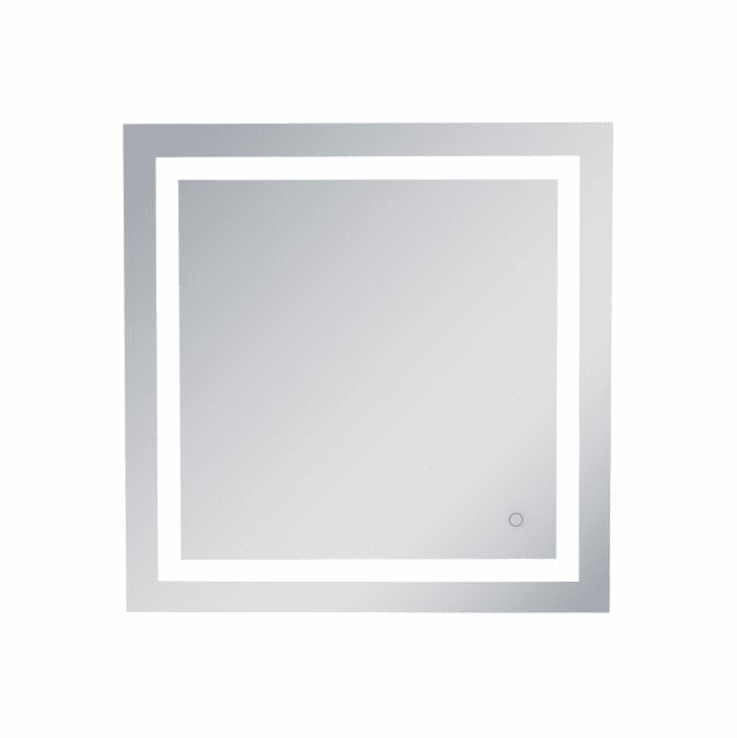 Elegant MRE13030 Helios Contemporary Silver LED Wall Mounted Mirror