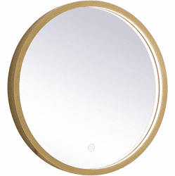 Elegant MRE6018BR Pier Brass LED Mirror