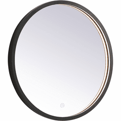 Elegant MRE6021BK Pier Black LED Wall Mirror